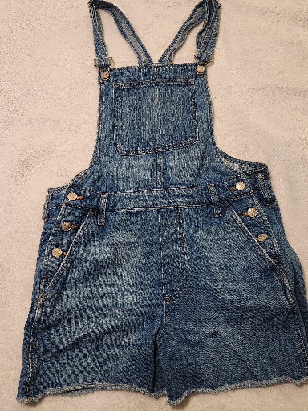 Madewell Women's Adirondack Short Overalls Size M